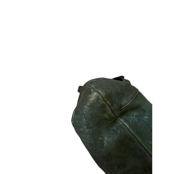 Gianni Notaro Shoulder Hobo Bag Green Leather - Picture 5 of 14